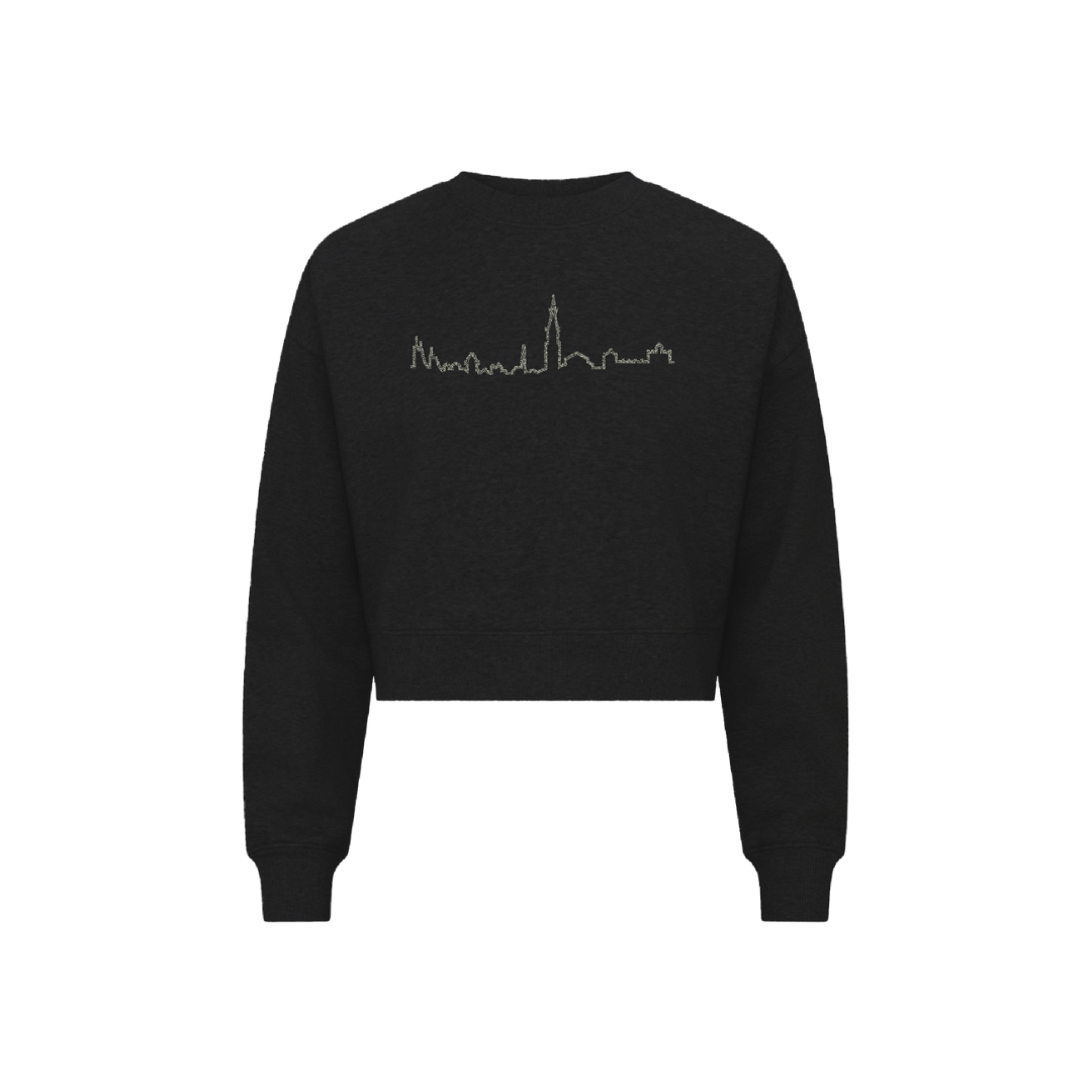 CROP TOP SKYLINE MODENA BLACK