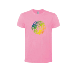 LETTER BALL TEE KIDS PINK